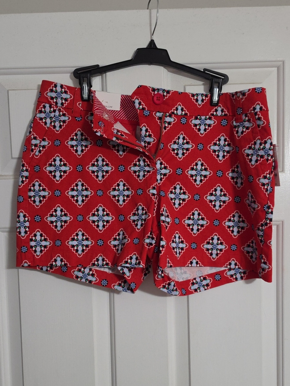 crown & ivy Red Printed Women’s Shorts